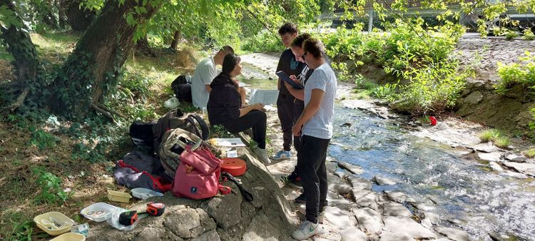 Külső terepi vízvizsgálati gyakorlat Szentendrén